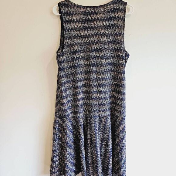 Anthropologie Maeve Swingy Drop Waist Chevron Westwater Knit Dress - Picture 7 of 10